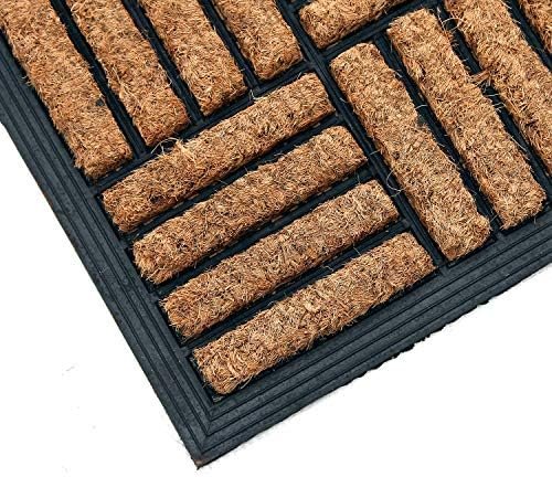 Coco & Coir Door Mat Indoor/Outdoor | 100% Natural Coir Weather Resistant Eco-friendly Entrance Mat (Shortbread) Amazon.co.uk - Image 8